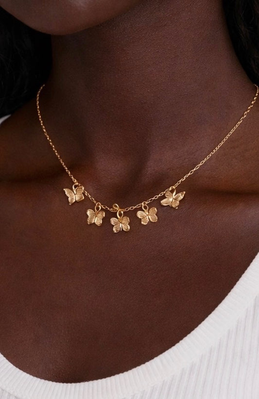 Gold Butterfly Necklace