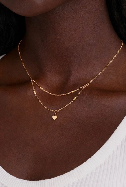 Gold Heart Whisper Necklace